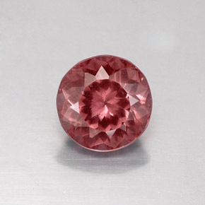 Malaya Garnet rosa rosa Natural 1.41ct, Corte Redondo, VVS-VS