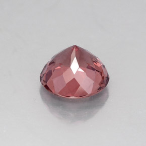 Malaya Garnet rosa rosa Natural 1.41ct, Corte Redondo, VVS-VS
