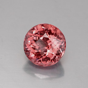 Granada malaia rosa natural 1,65ct, corte redondo, VVS-VS