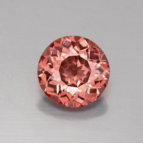 Granada malaia laranja natural 1,49ct, corte redondo, VS