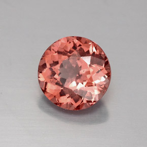 Granada malaia laranja natural 1,49ct, corte redondo, VS