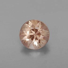 Granada malaia amarelo natural 1,05ct, corte redondo, VS