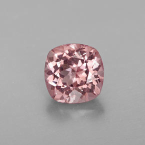 Granada malaia rosa natural 1,02ct, almofada cortada, VVS-VS