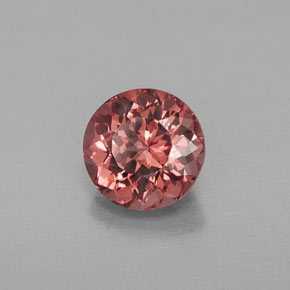 Granada malaia laranja natural 1,35ct, corte redondo, VVS-VS