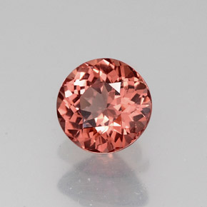 Granada malaia laranja natural 1,18ct, corte redondo, VVS-VS