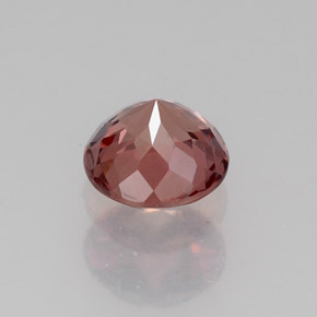 Granada malaia laranja natural 1,18ct, corte redondo, VVS-VS