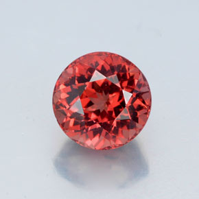 Granada malaia laranja natural 3,33ct, corte redondo, VS