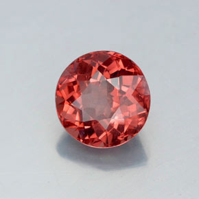 Granada malaia laranja natural 2,95ct, corte redondo, VS