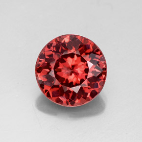 Malaya Garnet Rosa Natural 3.09ct, Corte Redondo, VVS-VS