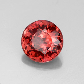 Malaya Garnet Rosa Natural 3.09ct, Corte Redondo, VVS-VS