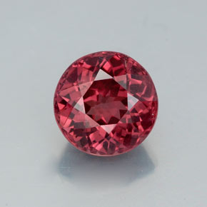 Granada malaia rosa natural 3,24ct, corte redondo, VVS-VS