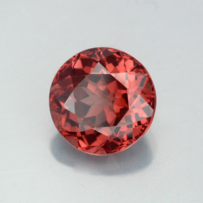 Granada malaia rosa natural 3,54ct, corte redondo, VS