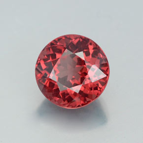 Granada malaia rosa natural 3,47ct, corte redondo, VVS-VS