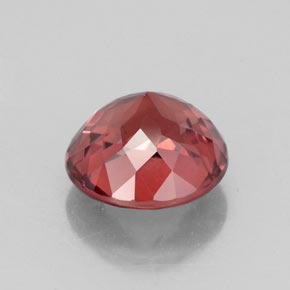 Granada malaia rosa natural 3,21ct, corte redondo, VS