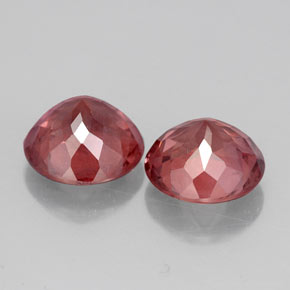 Pedras preciosas de granada malaia rosa natural de  ct, corte redondo, VS