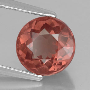 Malaya Garnet Rosa Natural 2.60ct, Corte Redondo, VVS-VS