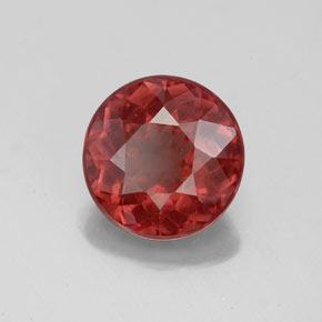 Granada malaia rosa natural 3,18ct, corte redondo, VVS