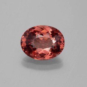 Malaya Garnet Rosa Natural 3.22ct, Corte Oval, VVS-VS