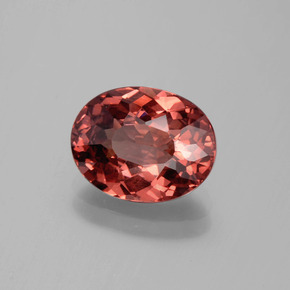 Malaya Garnet Rosa Natural 3.22ct, Corte Oval, VVS-VS