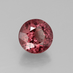 Granada malaia rosa natural 3,84ct, corte redondo, VS