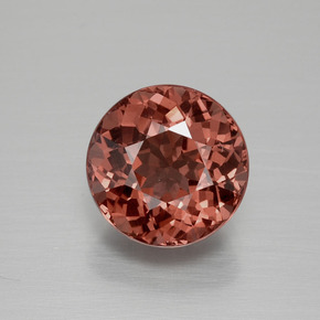 Malaya Garnet Rosa Natural 4.26ct, Corte Redondo, VS