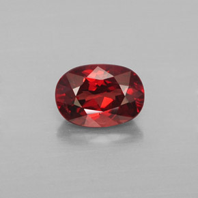 Granada malaia laranja natural 1,07ct, corte oval, VS