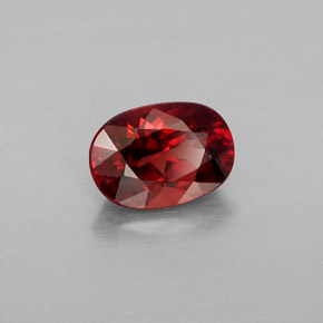 Granada malaia laranja natural 1,07ct, corte oval, VS