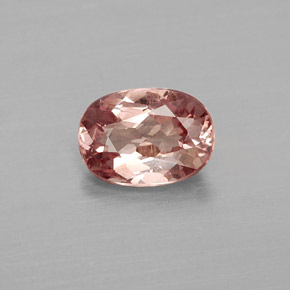 Granada malaia rosa natural 1,03ct, corte oval, VVS-VS