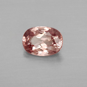 Granada malaia rosa natural 1,03ct, corte oval, VVS-VS