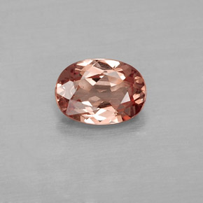 Granada malaia rosa natural 0,85ct, corte oval, VVS-VS