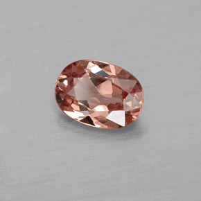 Granada malaia rosa natural 0,85ct, corte oval, VVS-VS
