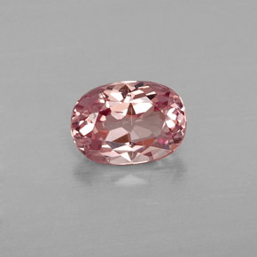 Granada malaia rosa natural 1,04ct, corte oval, VVS-VS