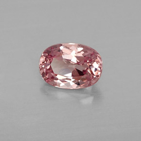 Granada malaia rosa natural 1,04ct, corte oval, VVS-VS