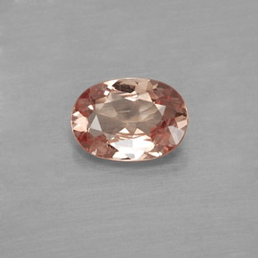 Granada malaia amarelo natural 0,76ct, corte oval, VVS-VS