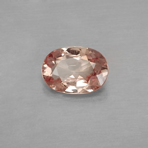 Granada malaia amarelo natural 0,76ct, corte oval, VVS-VS