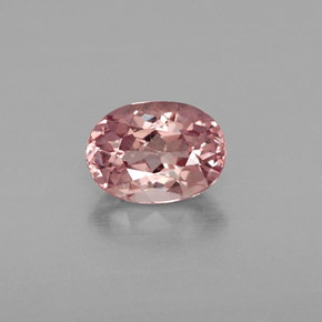 Granada malaia rosa natural 1,02ct, corte oval, VS