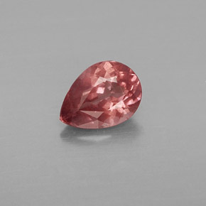 Granada malaia rosa natural 0,79ct, formato de pêra, VS