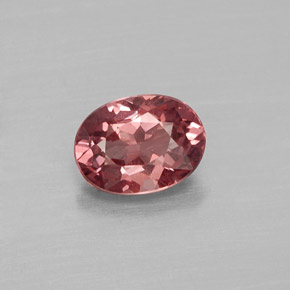 Granada malaia rosa natural 1,03ct, corte oval, VVS-VS