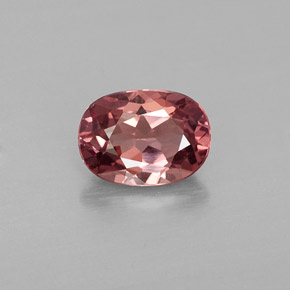 Granada malaia rosa natural 1,05ct, corte oval, VVS
