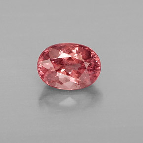 Granada malaia rosa natural 1,30ct, corte oval, VS-SI
