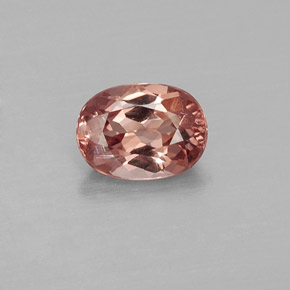 Granada malaia rosa natural 1,00ct, corte oval, VVS-VS