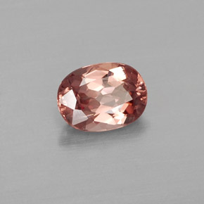 Granada malaia rosa natural 1,00ct, corte oval, VVS-VS