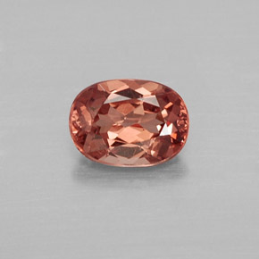 Granada malaia laranja natural 1,12ct, corte oval, VVS-VS