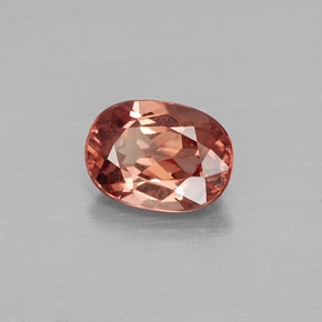Granada malaia laranja natural 1,12ct, corte oval, VVS-VS