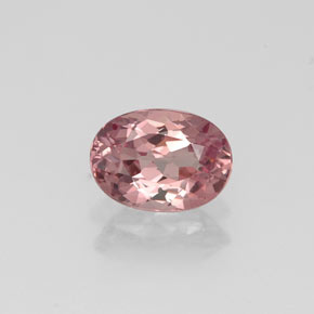 Granada malaia rosa natural 0,92ct, corte oval, VVS-VS