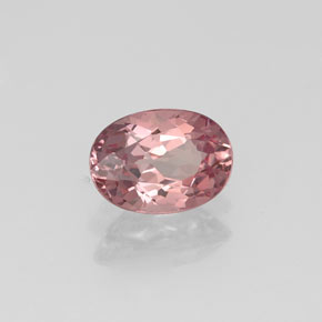 Granada malaia rosa natural 0,92ct, corte oval, VVS-VS