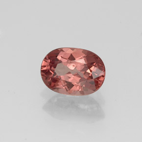 Malaya Garnet Rosa Natural 1.06ct, Corte Oval, VVS-VS
