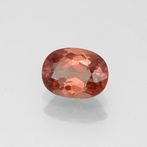 Granada malaia laranja natural 0,99ct, corte oval, VS