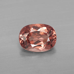 Granada malaia rosa natural 1,14ct, corte oval, VS
