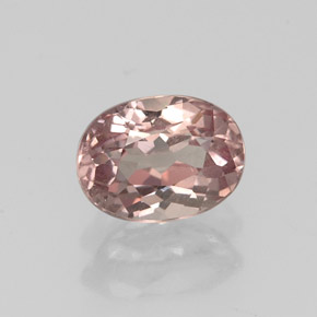 Granada malaia rosa natural 0,98ct, corte oval, VS